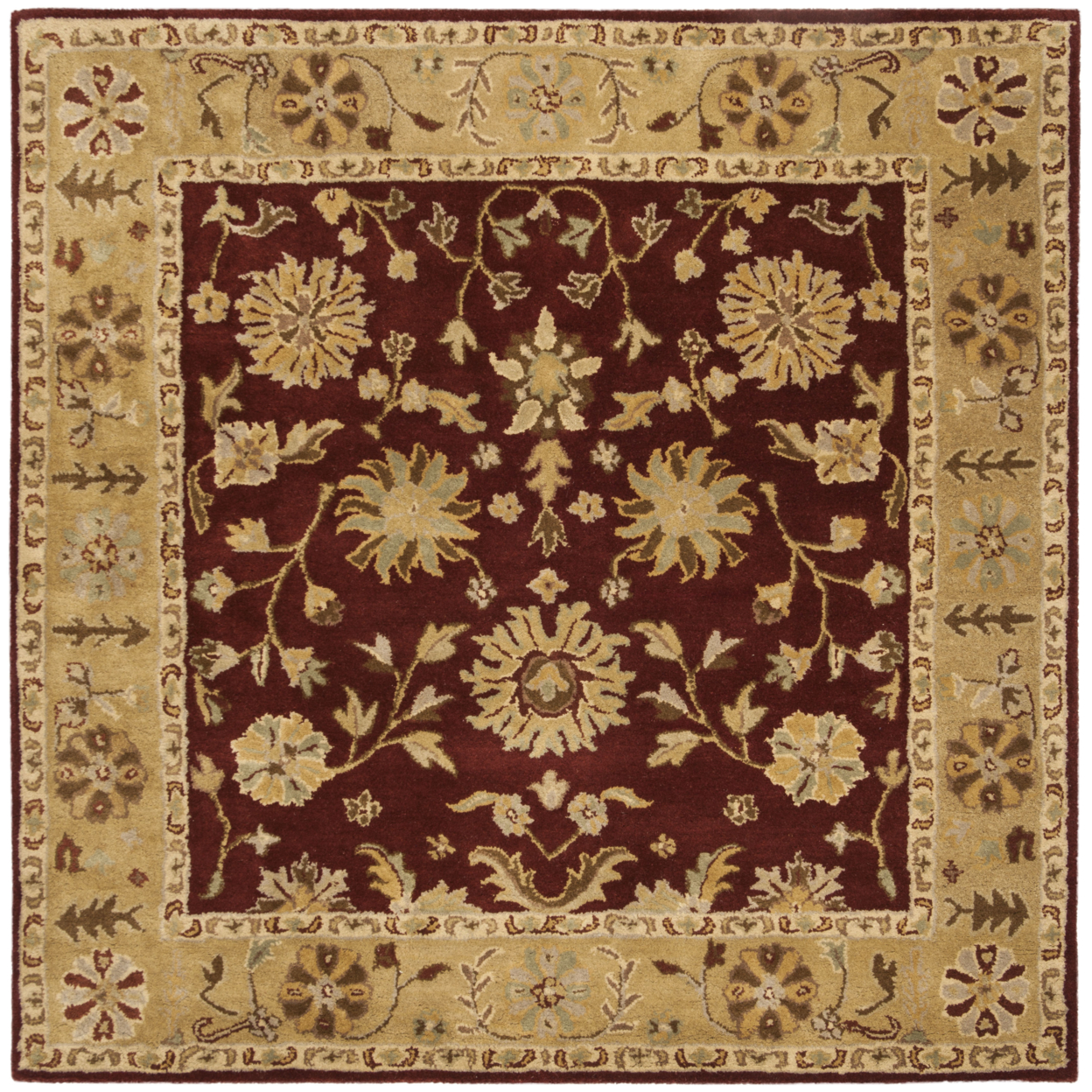 Safavieh HG813A Heritage Red / Gold - 6' Square
