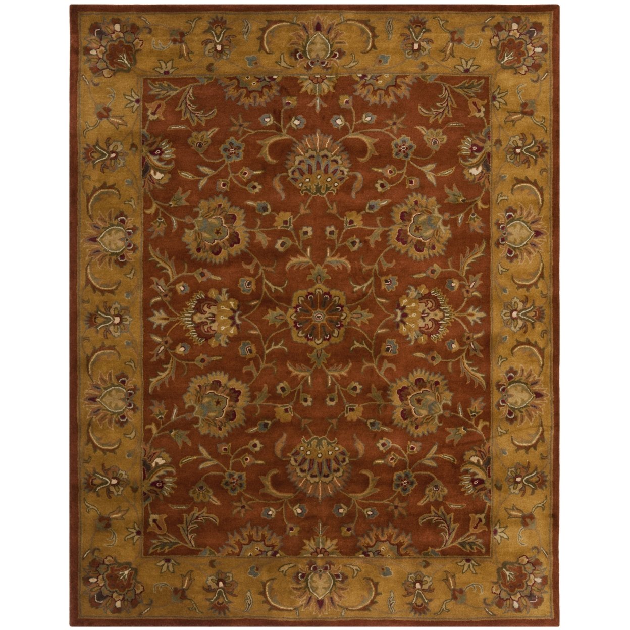 SAFAVIEH HG820A Heritage Red / Natural - 9' X 12'