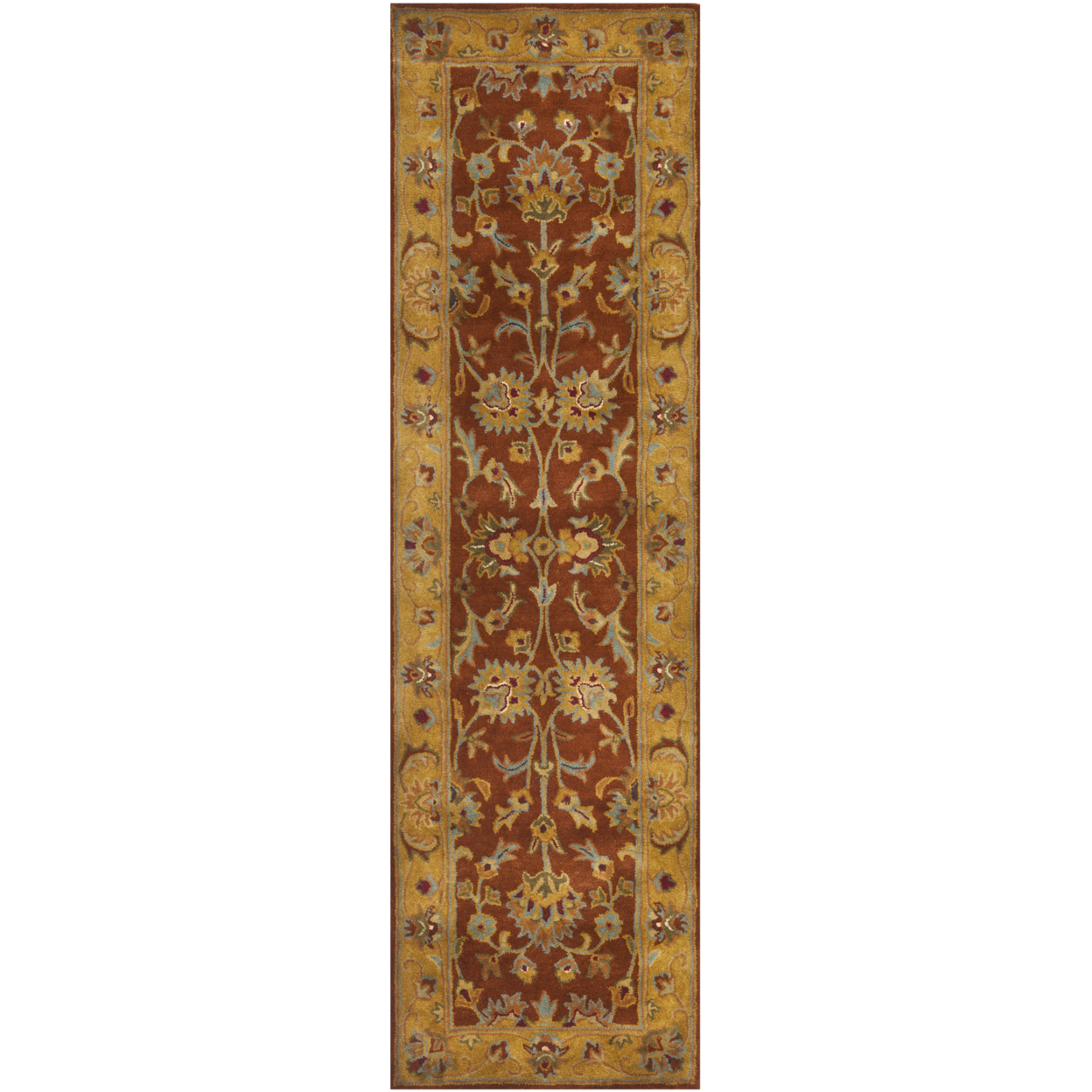 SAFAVIEH HG820A Heritage Red / Natural - 2' 3 X 10'