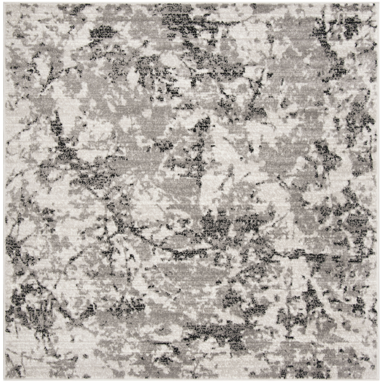 SAFAVIEH Skyler Collection SKY186K Grey / Ivory Rug - 10' Square