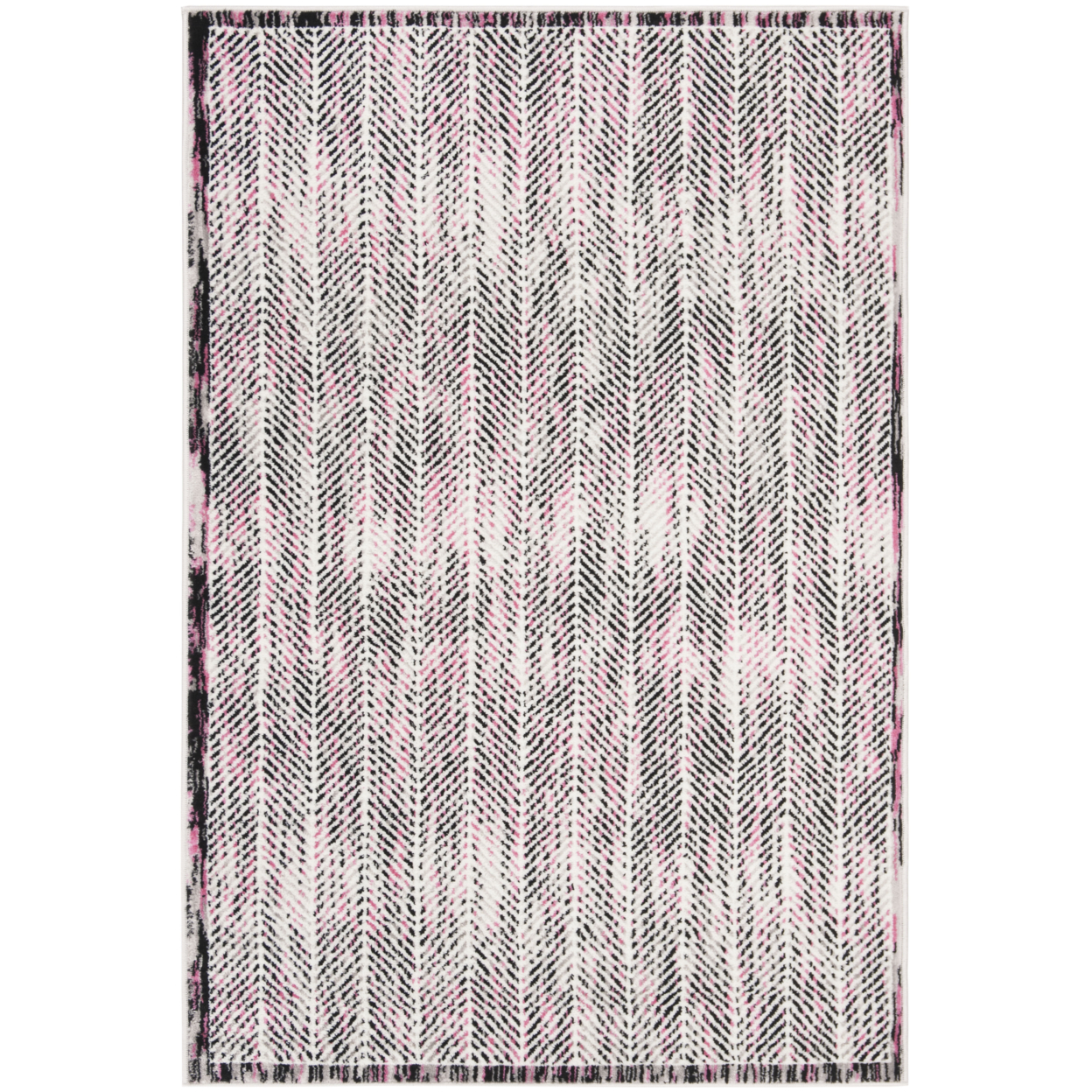 SAFAVIEH Skyler Collection SKY194P Grey / Pink Rug - 4' X 6'