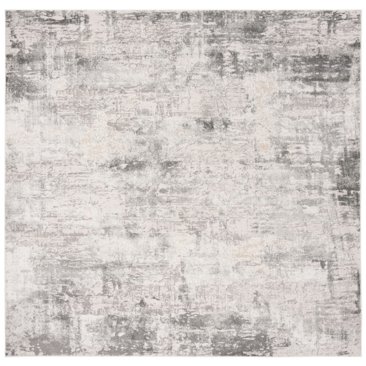 SAFAVIEH Vogue Collection VGE143A Beige / Charcoal Rug - 3' Square