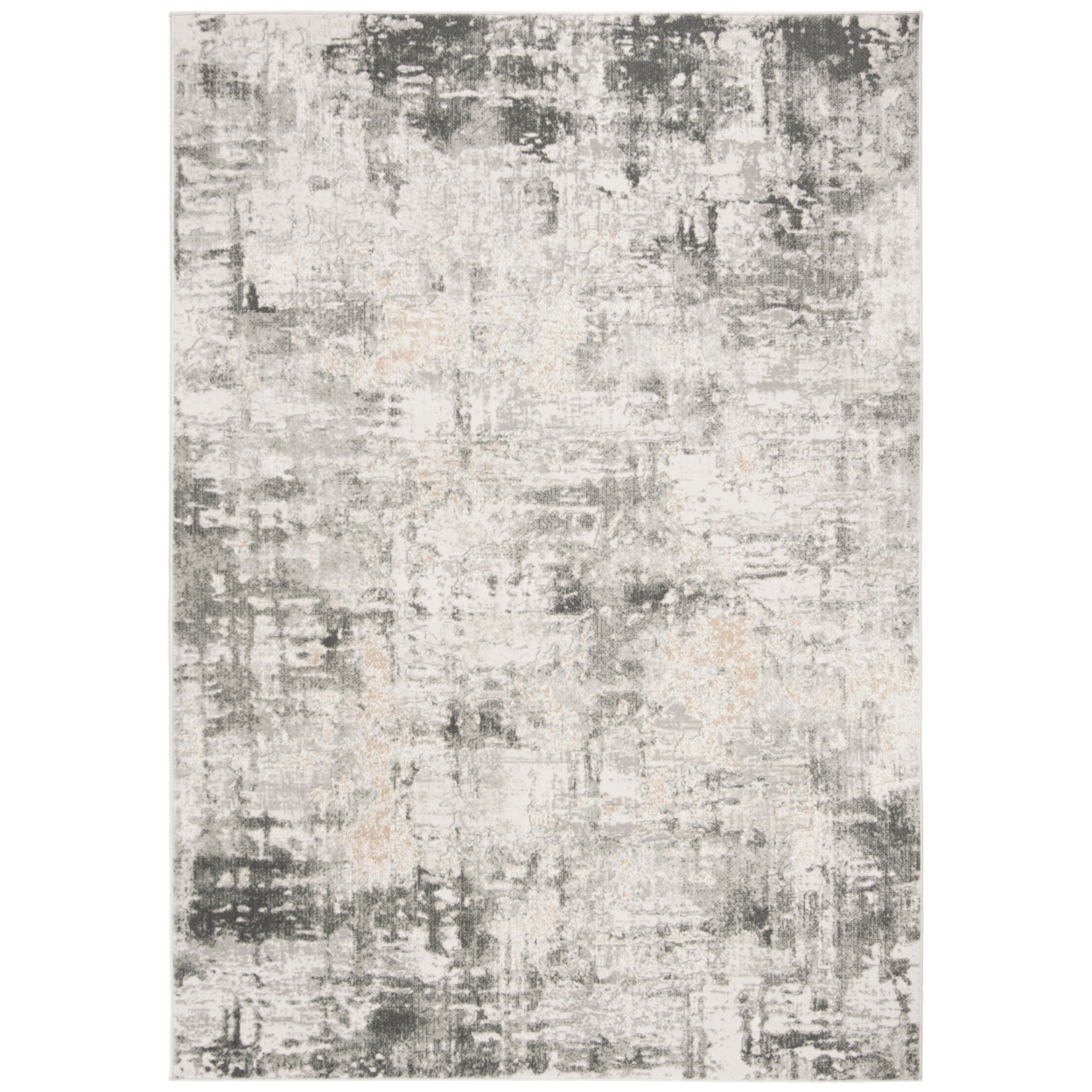 SAFAVIEH Vogue Collection VGE143A Beige / Charcoal Rug - 3' X 5'