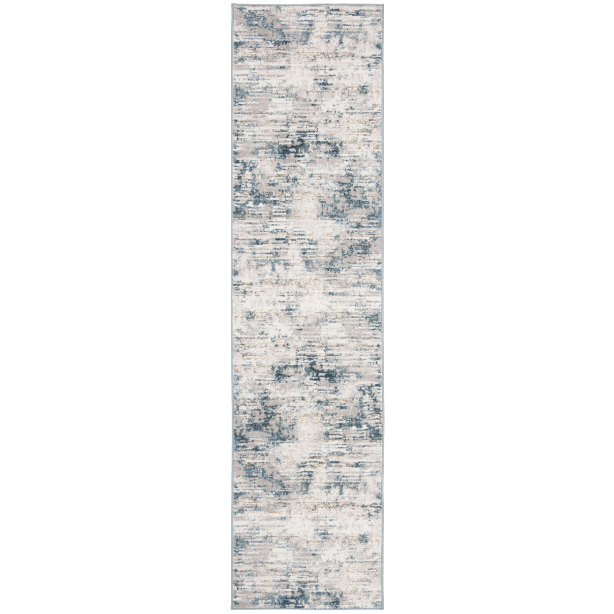 SAFAVIEH Vogue Collection VGE145A Ivory / Teal Rug - 3' X 3' Square