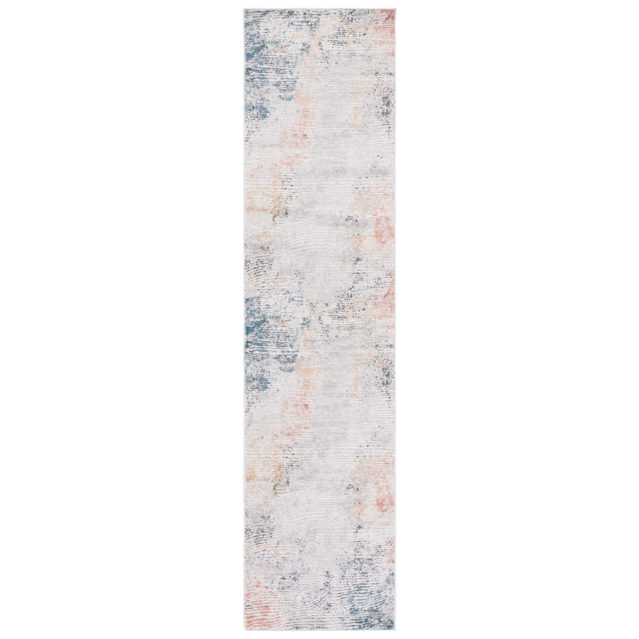 SAFAVIEH Vogue Collection VGE204A Ivory / Blue Rust Rug - 5' 3 X 7' 6