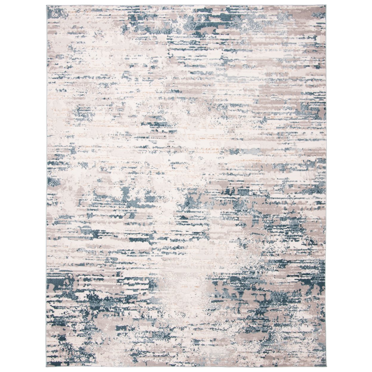 SAFAVIEH Vogue Collection VGE145A Ivory / Teal Rug - 2' 0 X 10' 0