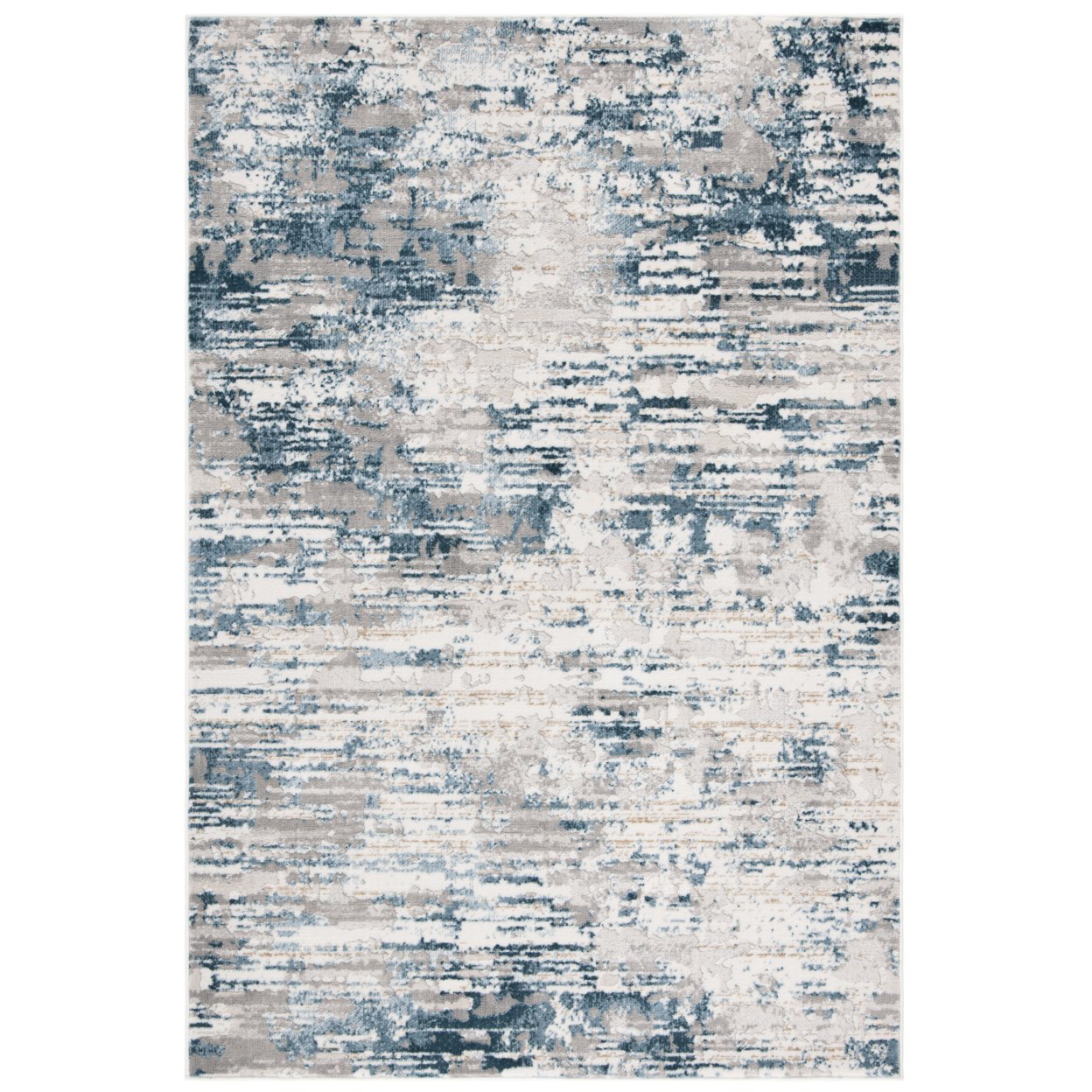 SAFAVIEH Vogue Collection VGE145A Ivory / Teal Rug - 2' 0 X 4' 0