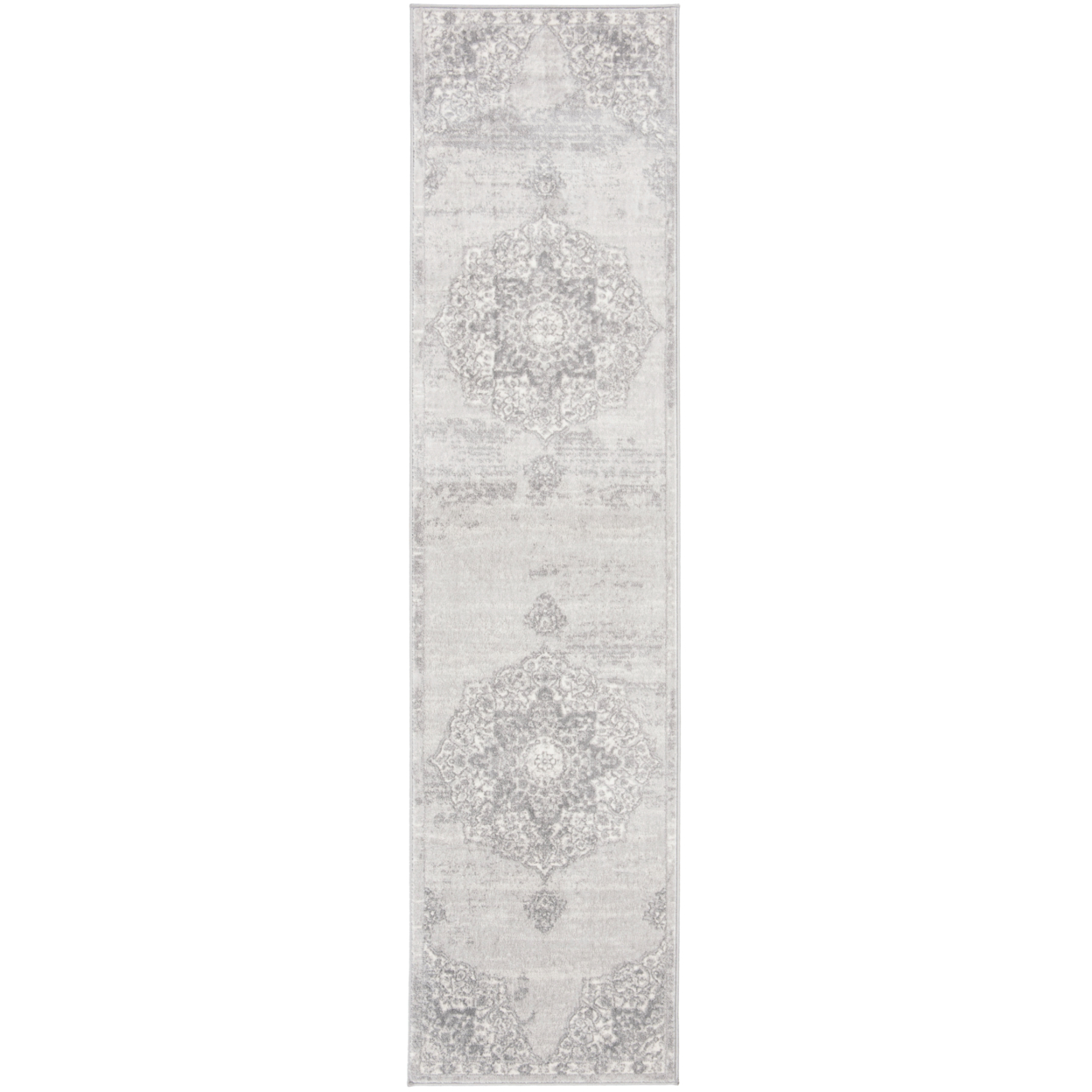 SAFAVIEH Brentwood Collection BNT802F Grey / Ivory Rug - 6'-7 X 6'-7 Round