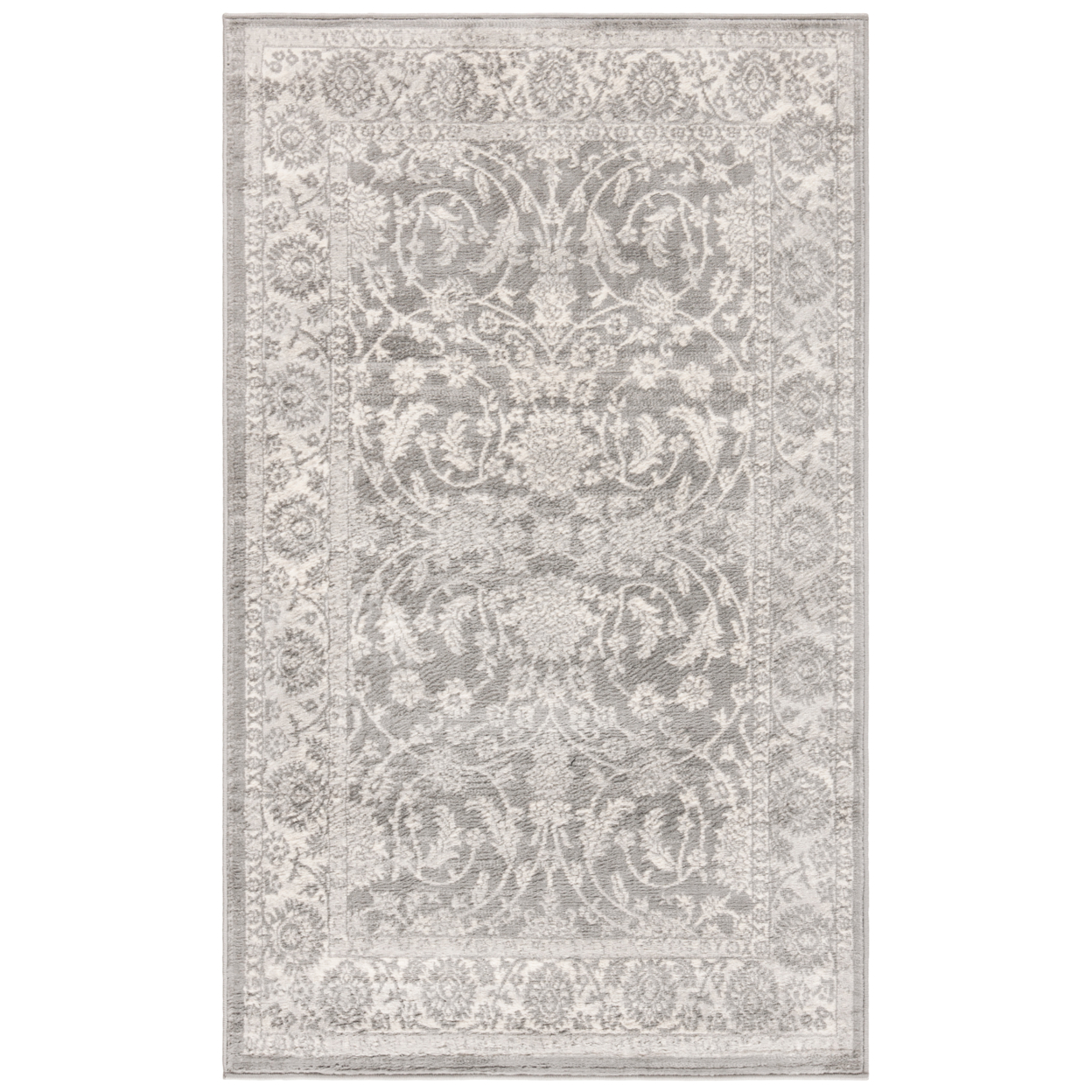 SAFAVIEH Brentwood Collection BNT844B Cream / Grey Rug - 3' Square