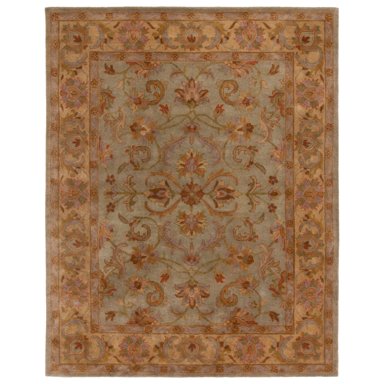 Safavieh HG811A Heritage Green / Gold - 6' Square