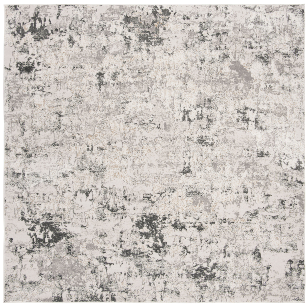 SAFAVIEH Vogue Collection VGE144A Beige / Charcoal Rug - 5' Square