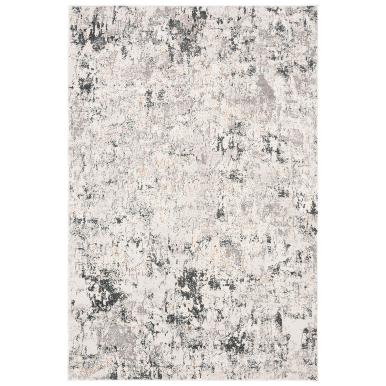 SAFAVIEH Vogue Collection VGE144A Beige / Charcoal Rug - 3' X 5'
