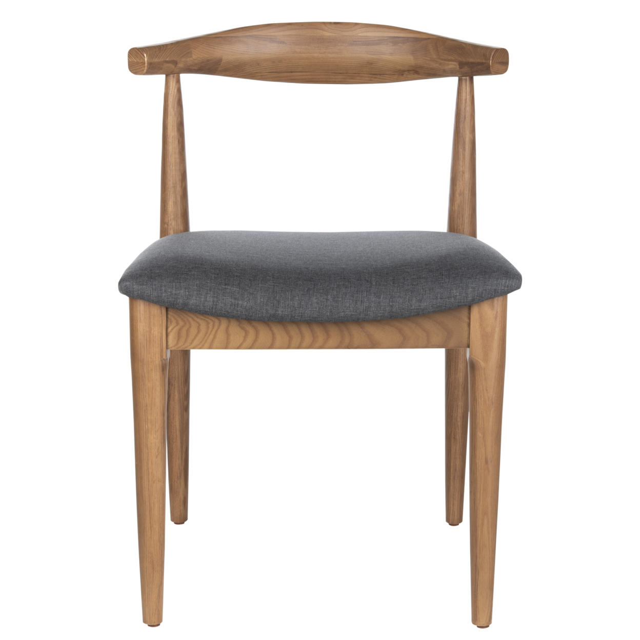 SAFAVIEH Lionel Retro Dining Chair Set Of 2 Walnut / Dark Grey