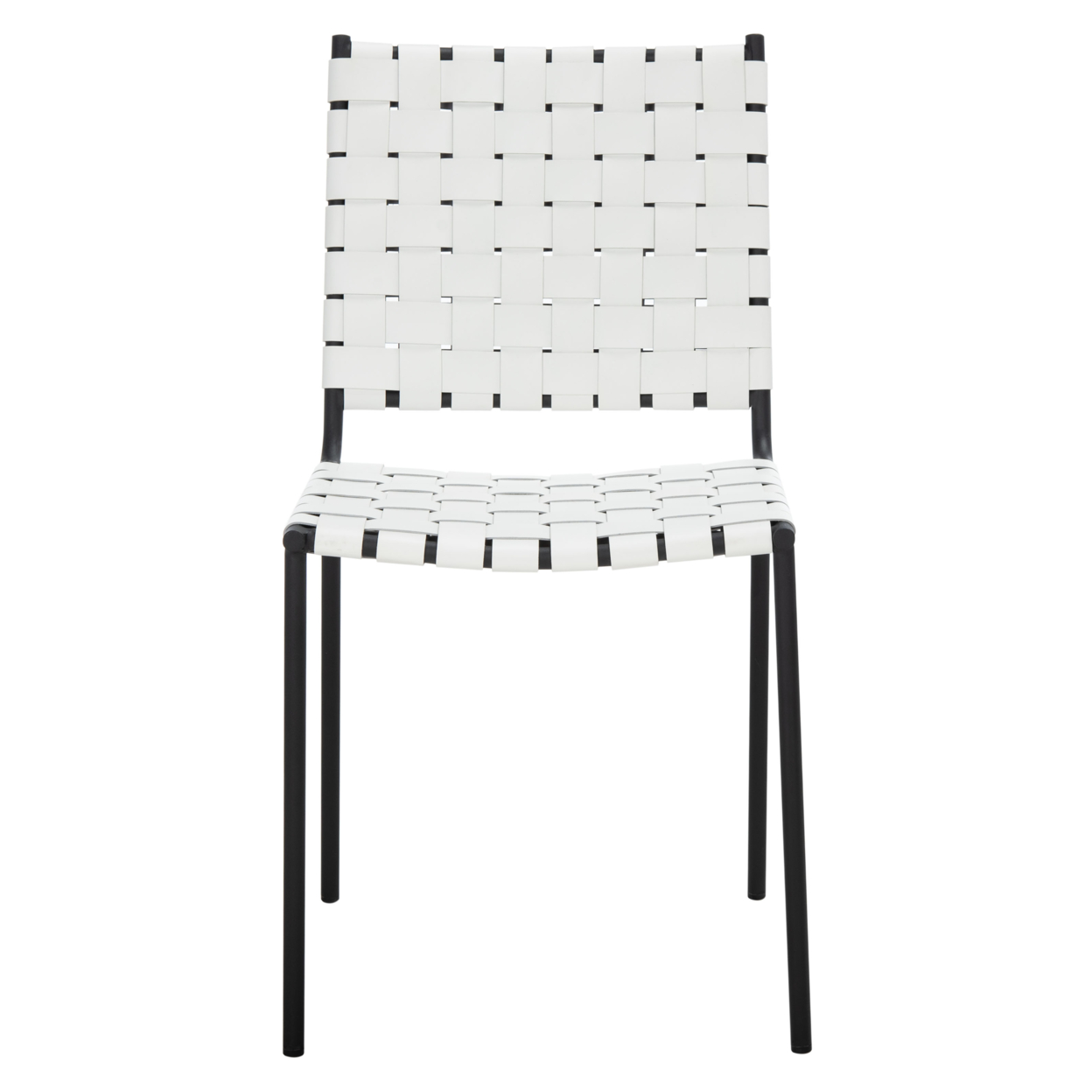 SAFAVIEH Wesson Woven Dining Chair Set Of 2 White / Black