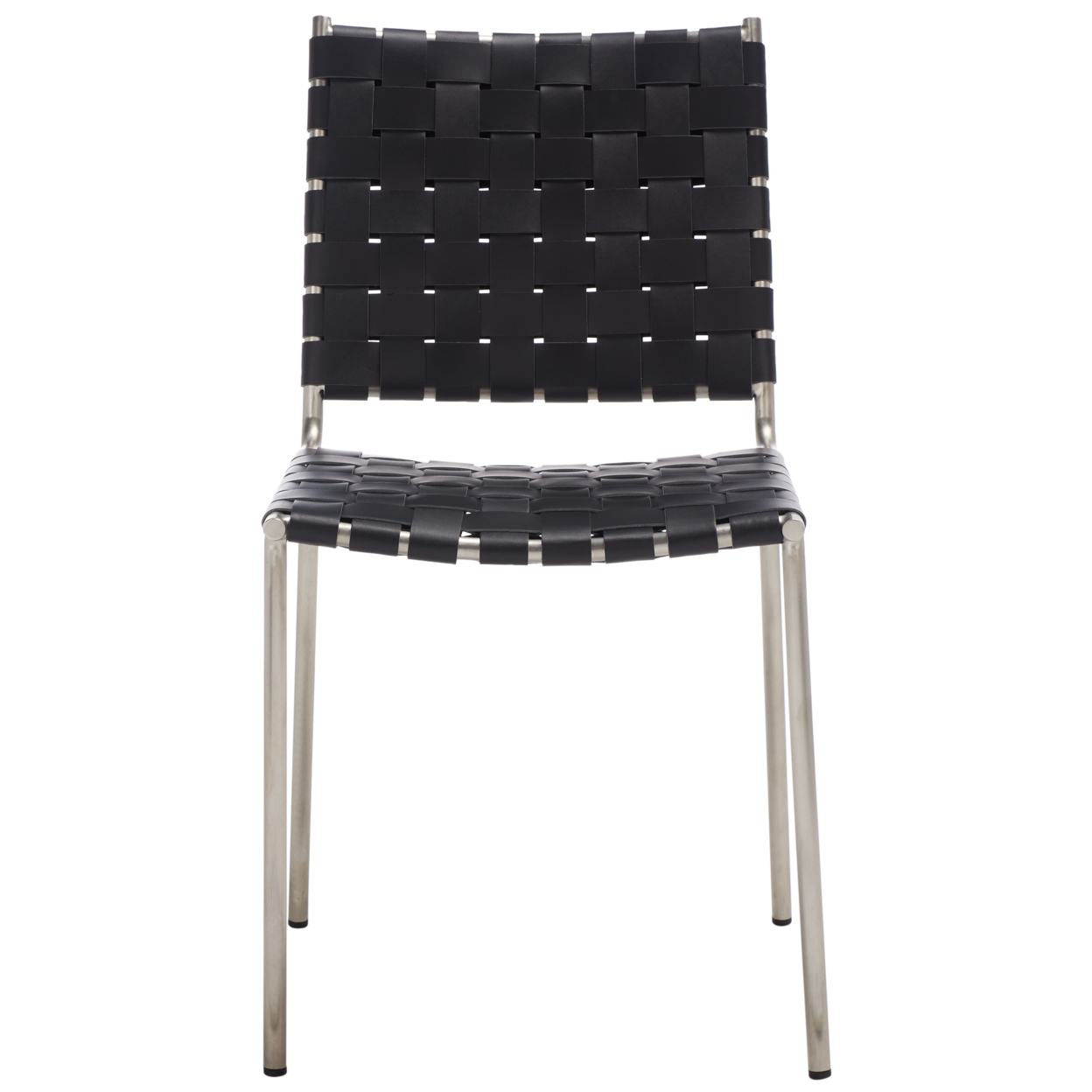 SAFAVIEH Wesson Woven Dining Chair Set Of 2 Black / Silver