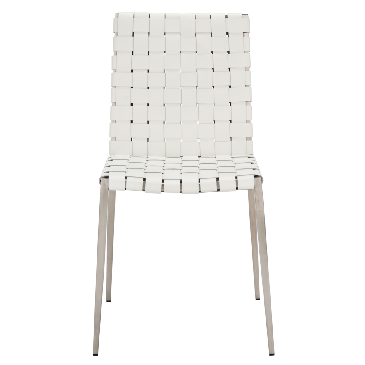 SAFAVIEH Rayne Woven Dining Chair Set Of 2 White / Silver