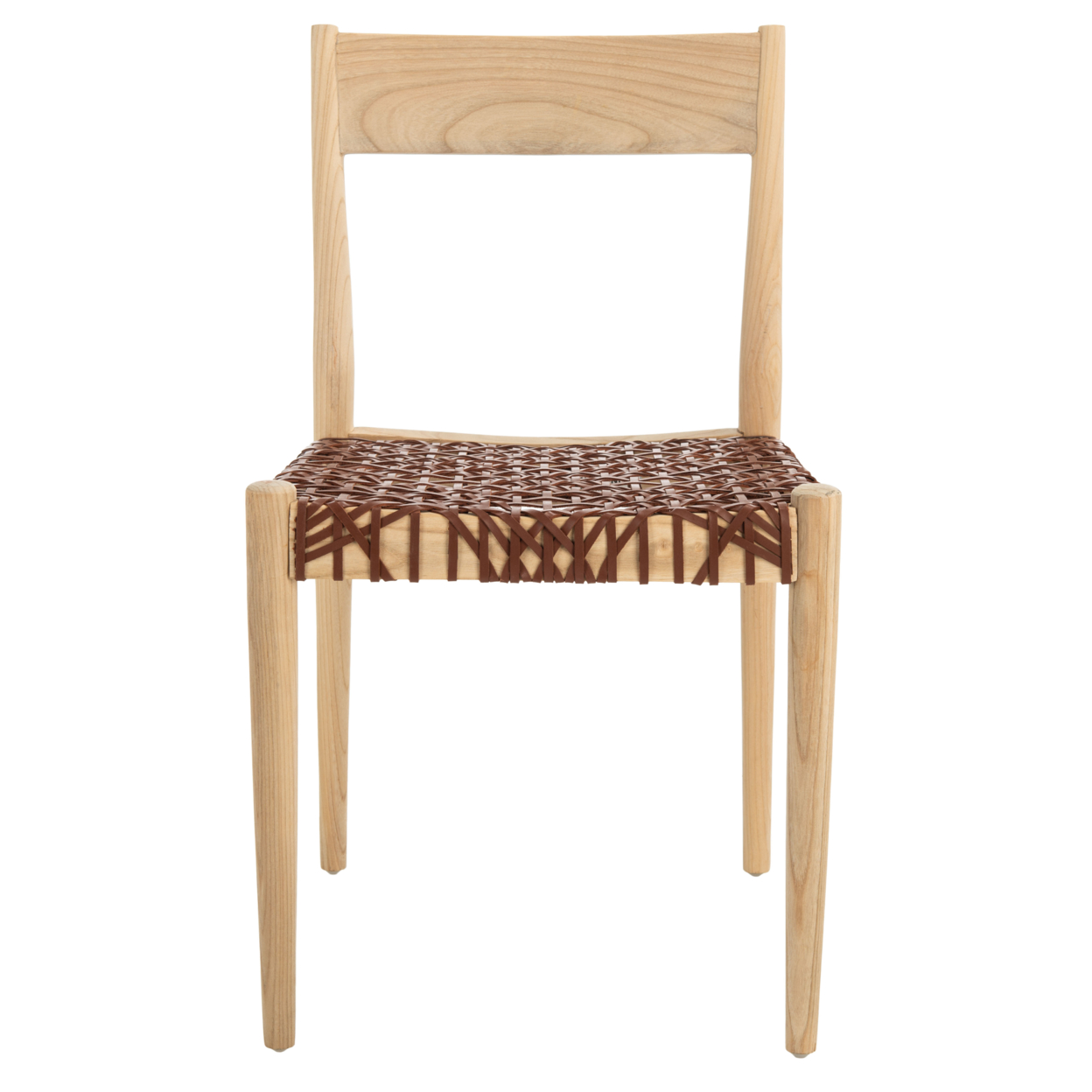 SAFAVIEH Pranit Dining Chair Set Of 2 Cognac / Natural