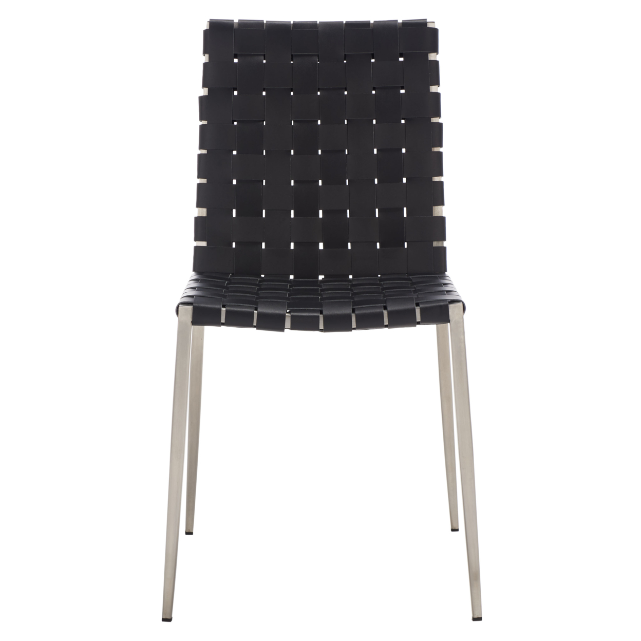 SAFAVIEH Rayne Woven Dining Chair Set Of 2 Black / Silver