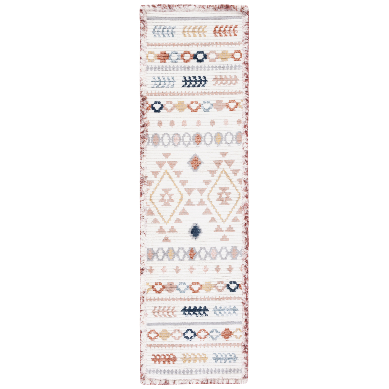 SAFAVIEH Marrakesh Collection MRK606A Ivory / Multi Rug - 6' 7 Square