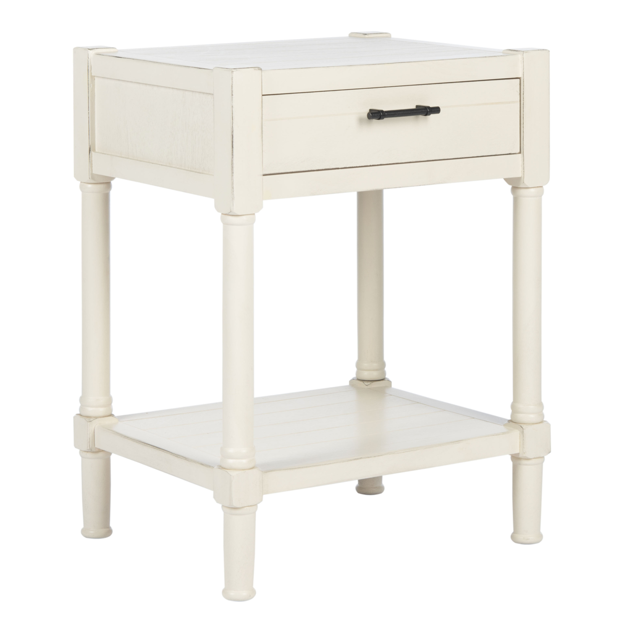 SAFAVIEH Filbert 1-Drawer Accent Table Distressed White