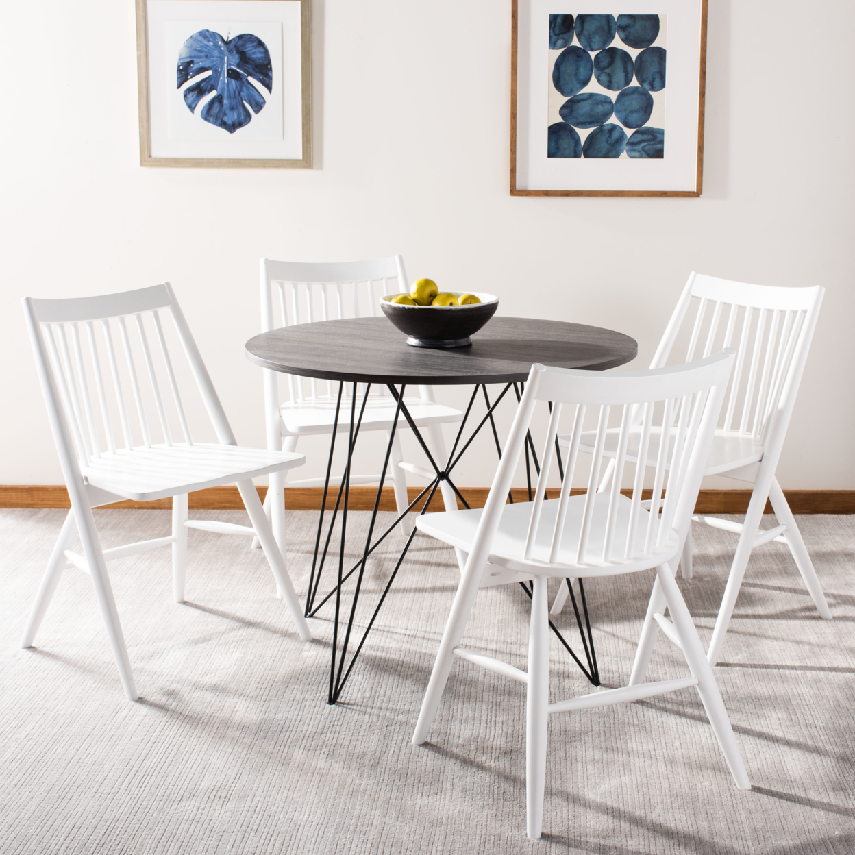 SAFAVIEH Wren 19H Spindle Dining Chair Set Of 2 White