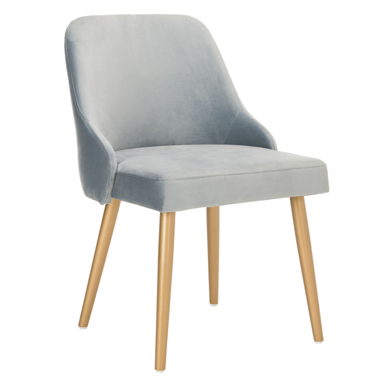 SAFAVIEH Lulu Upholstered Dining Chair Set Of 2 Slate Blue / Gold