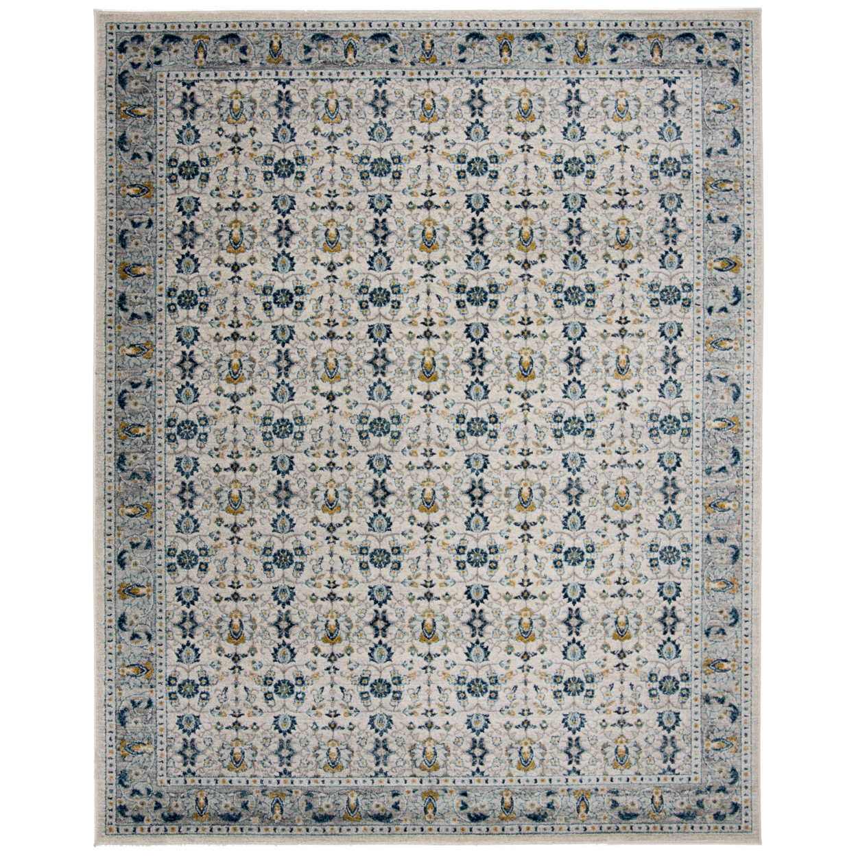 SAFAVIEH Madison Collection MAD151N Ivory / Navy Rug - 8' X 10'