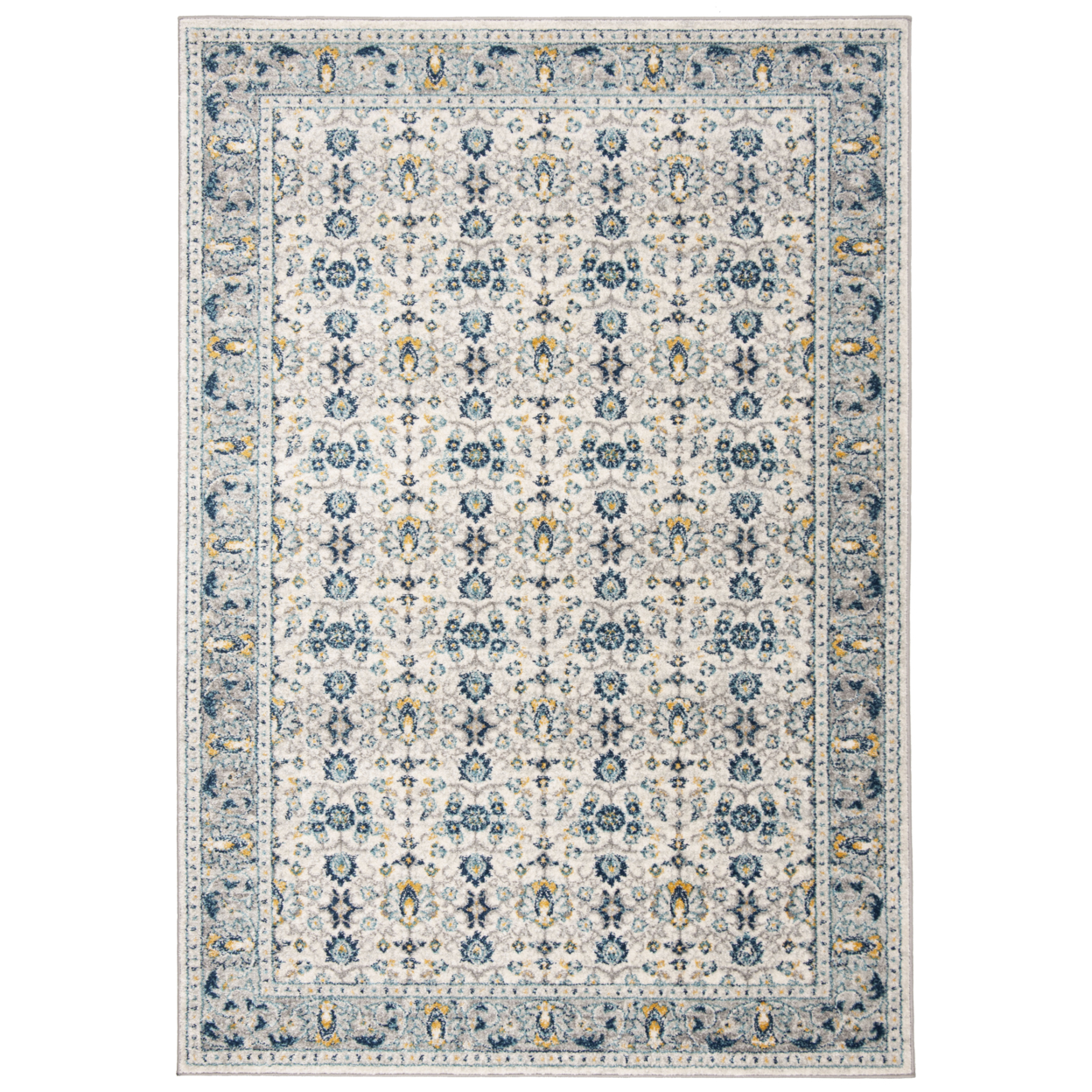 SAFAVIEH Madison Collection MAD151N Ivory / Navy Rug - 3' X 5'
