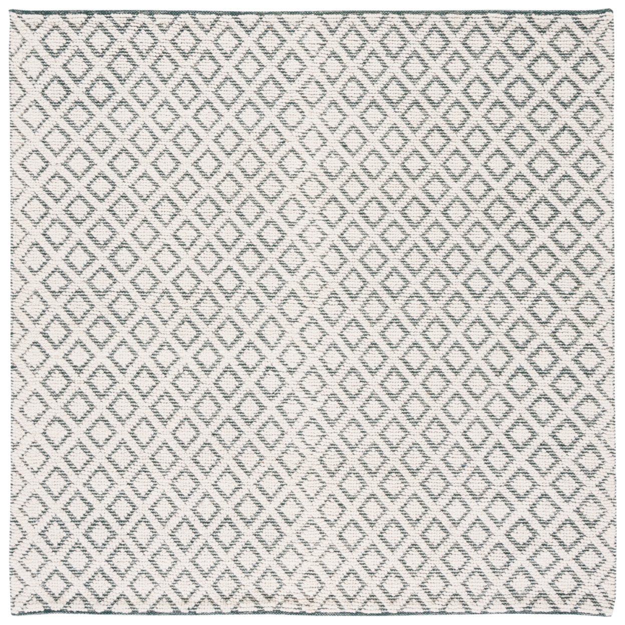 SAFAVIEH Vermont VRM304Y Handwoven Ivory / Green Rug - 6' Square