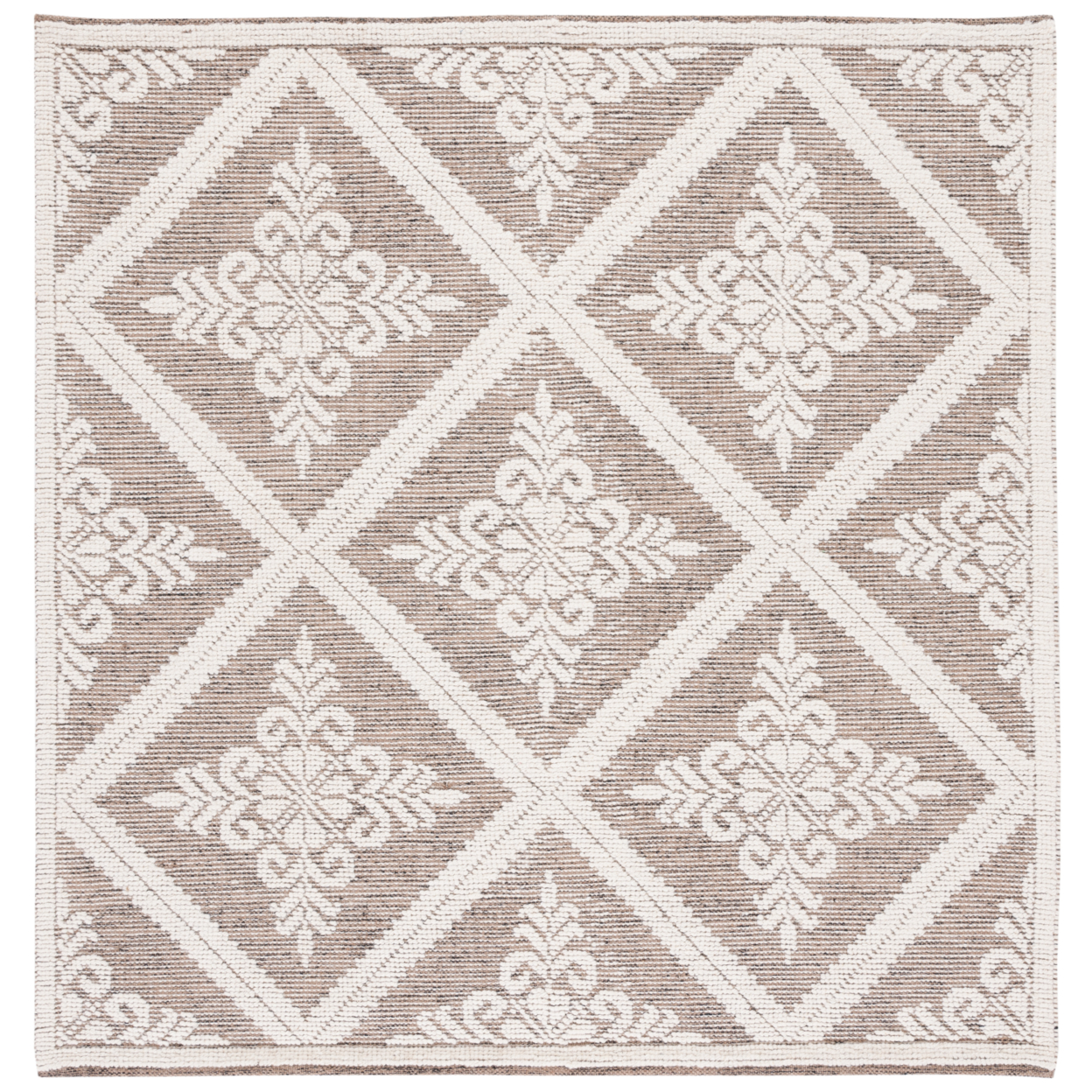 SAFAVIEH Vermont VRM306T Handwoven Ivory / Brown Rug - 6' Square