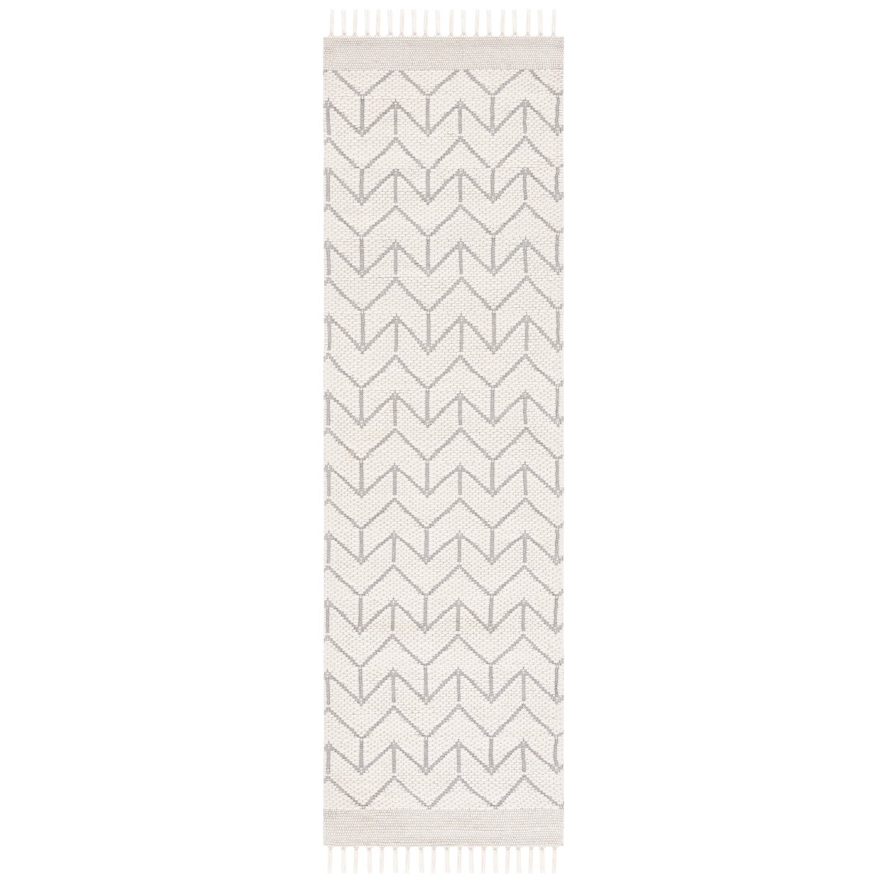 SAFAVIEH Vermont Collection VRM310A Handmade Ivory Rug - 2' 3 X 8'