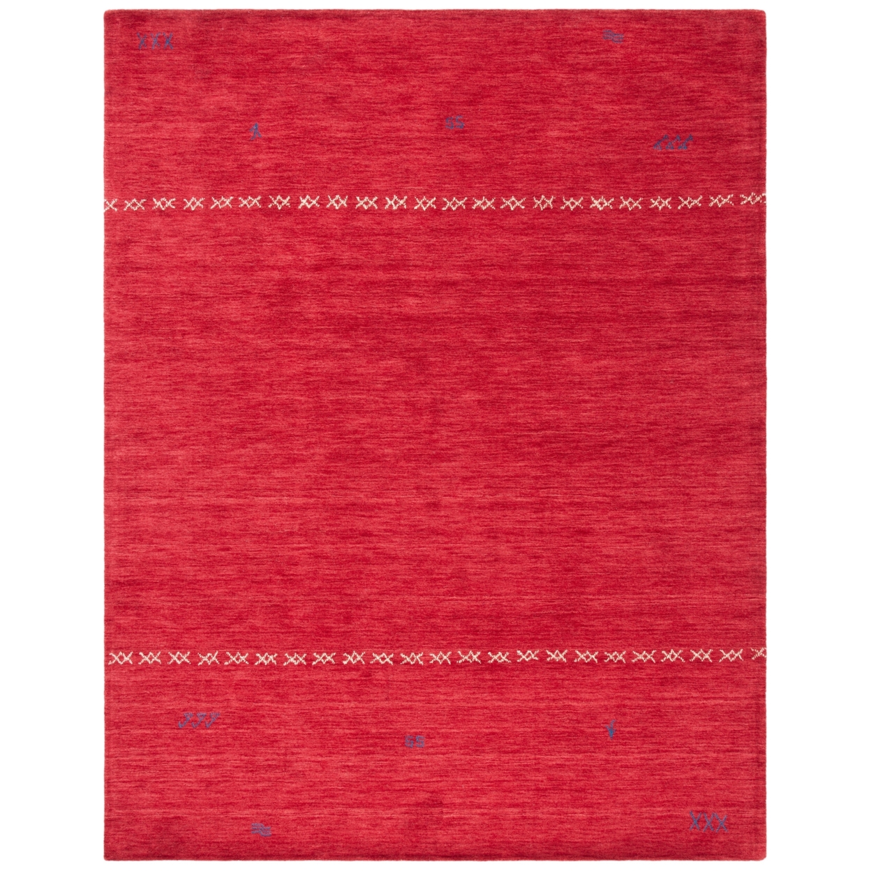 SAFAVIEH Himalaya Collection HIM596Q Handmade Red Rug - 8' X 10'
