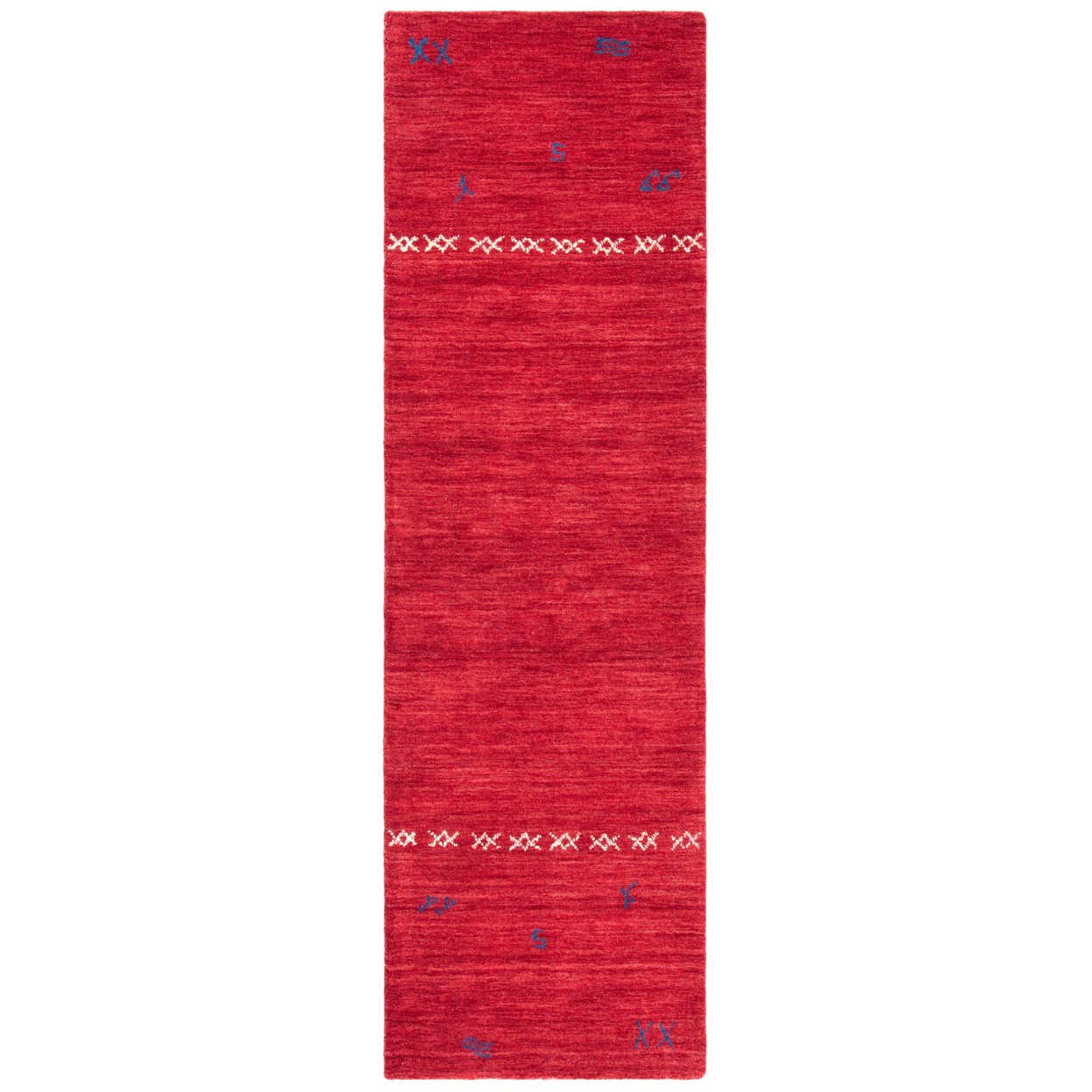 SAFAVIEH Himalaya Collection HIM596Q Handmade Red Rug - 2' 3 X 8'