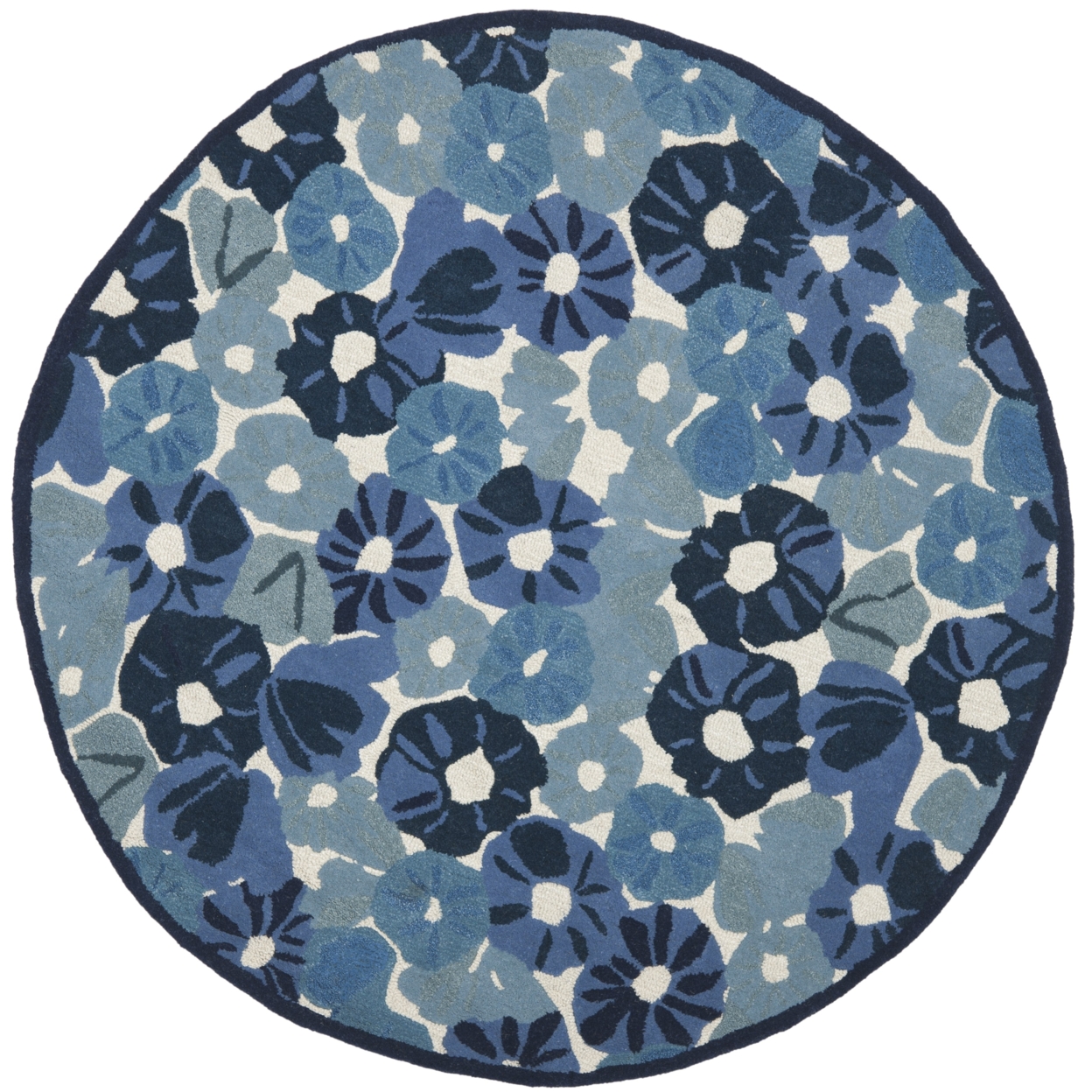 SAFAVIEH Martha Stewart MSR3625A Azurite Blue Rug - 6' Round