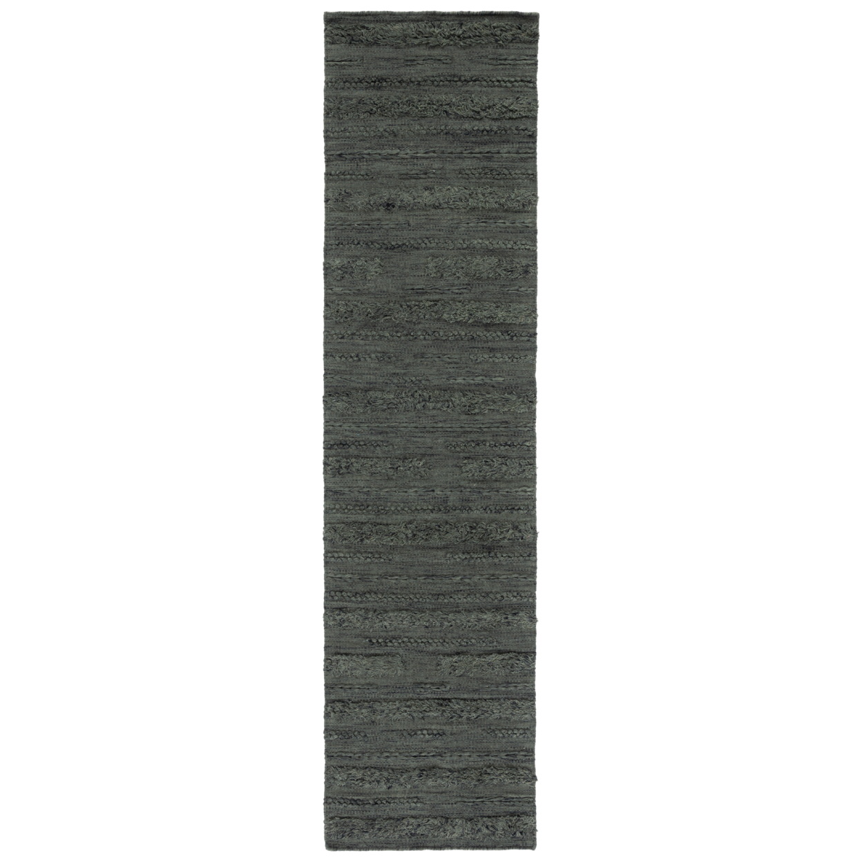 SAFAVIEH Vermont VRM901H Handwoven Charcoal / Ivory Rug - 2' 3 X 9'