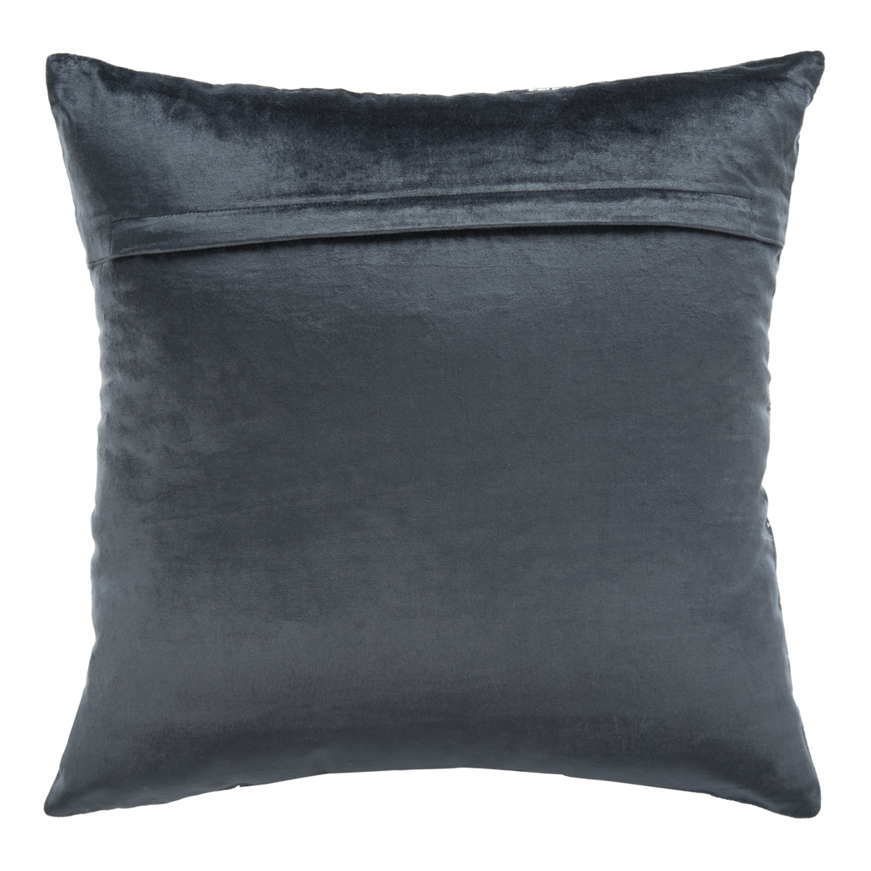 SAFAVIEH Edmee Metallic Pillow Blue / Silver