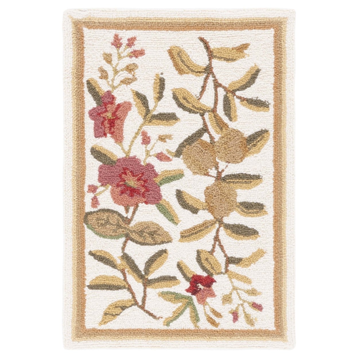 SAFAVIEH Chelsea Collection HK210A Hand-hooked Ivory Rug - 1' 8 X 2' 6