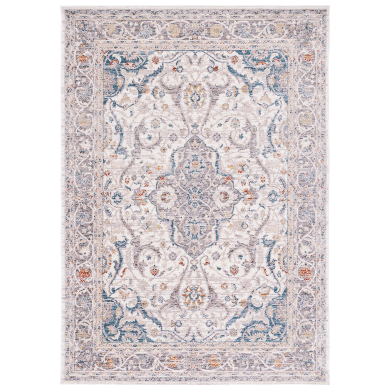SAFAVIEH Olympia Collection OPA206F Grey / Ivory Rug - 9 X 12
