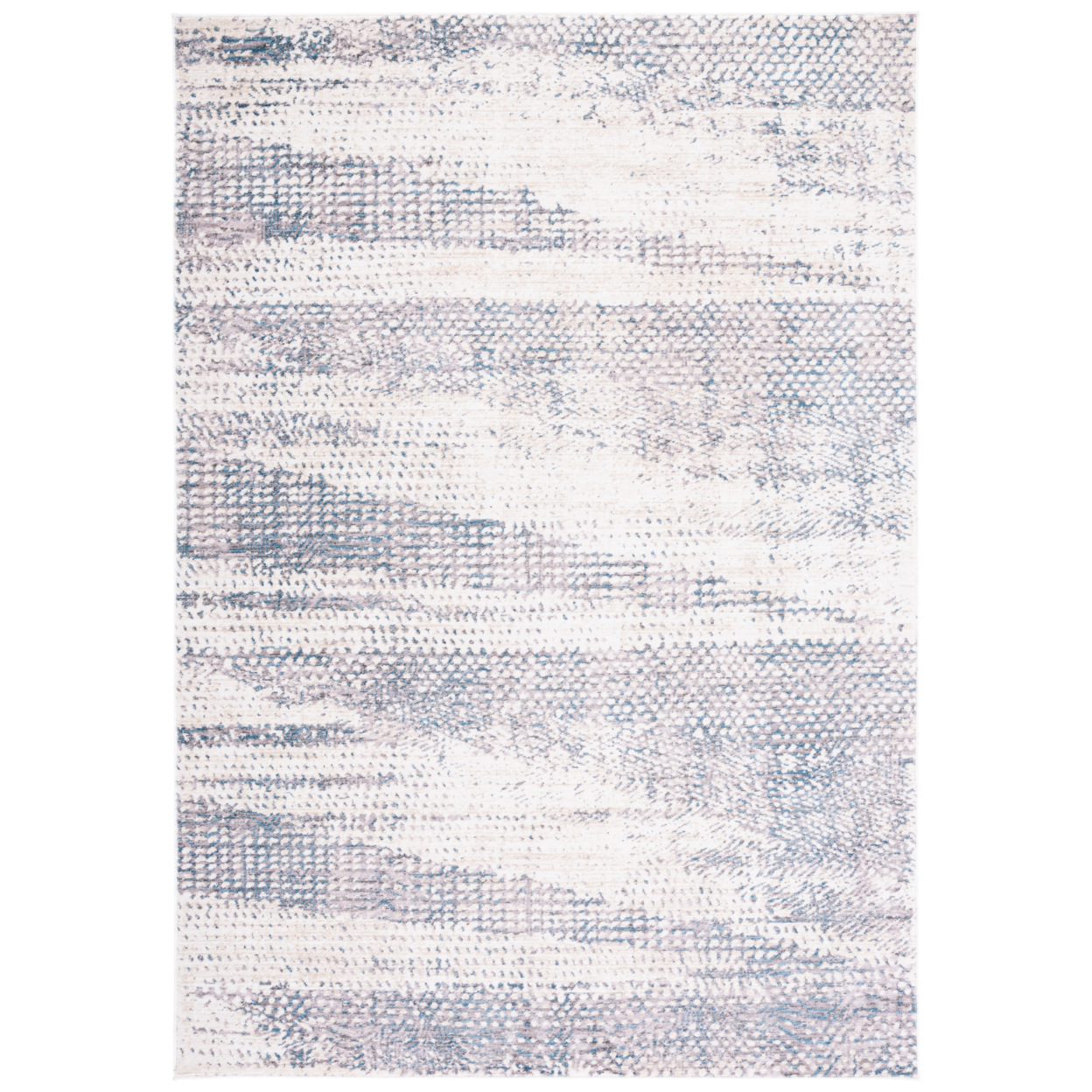 SAFAVIEH Olympia Collection OPA220F Grey / Ivory Rug - 6 X 6 Square