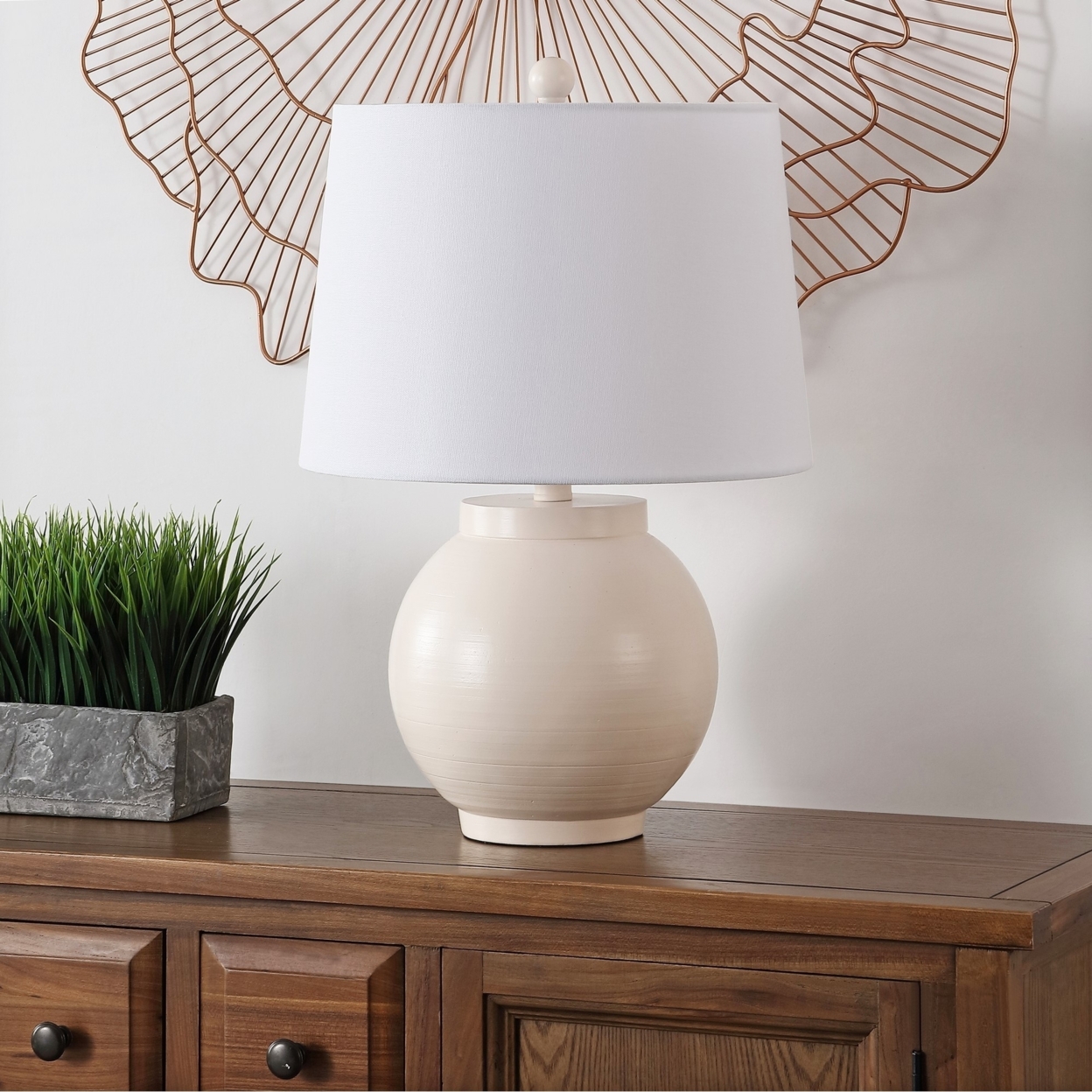 Lemeni Table Lamp Cream with Gold