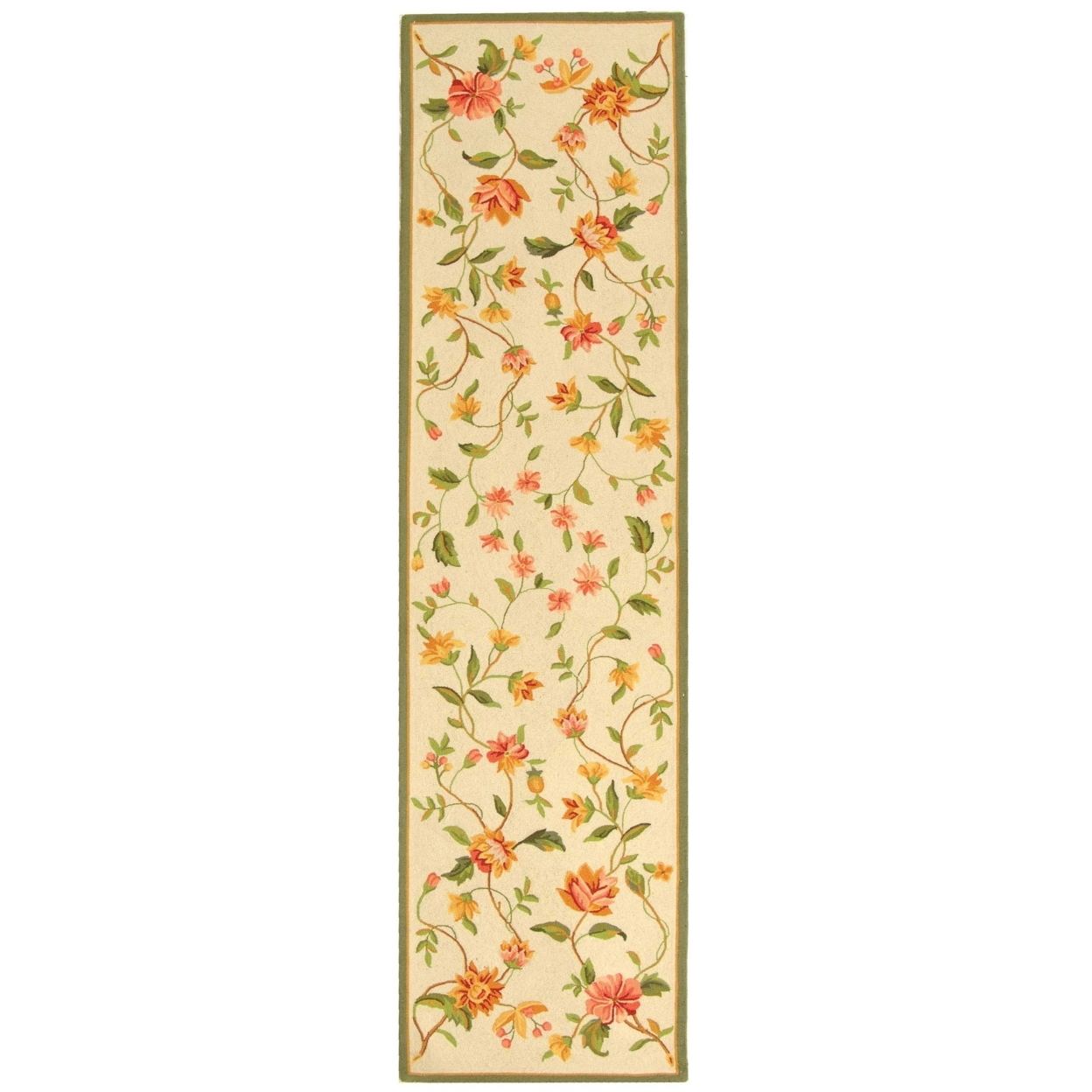 SAFAVIEH Chelsea Collection HK263A Hand-hooked Ivory Rug - 1' 8 X 2' 6