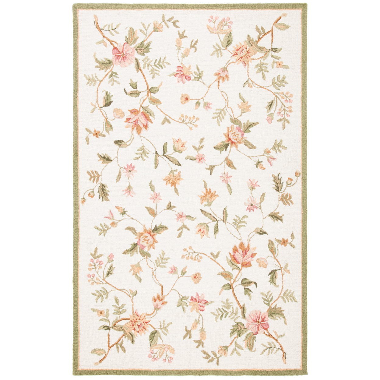 SAFAVIEH Chelsea Collection HK263A Hand-hooked Ivory Rug - 2' 9 X 4' 9