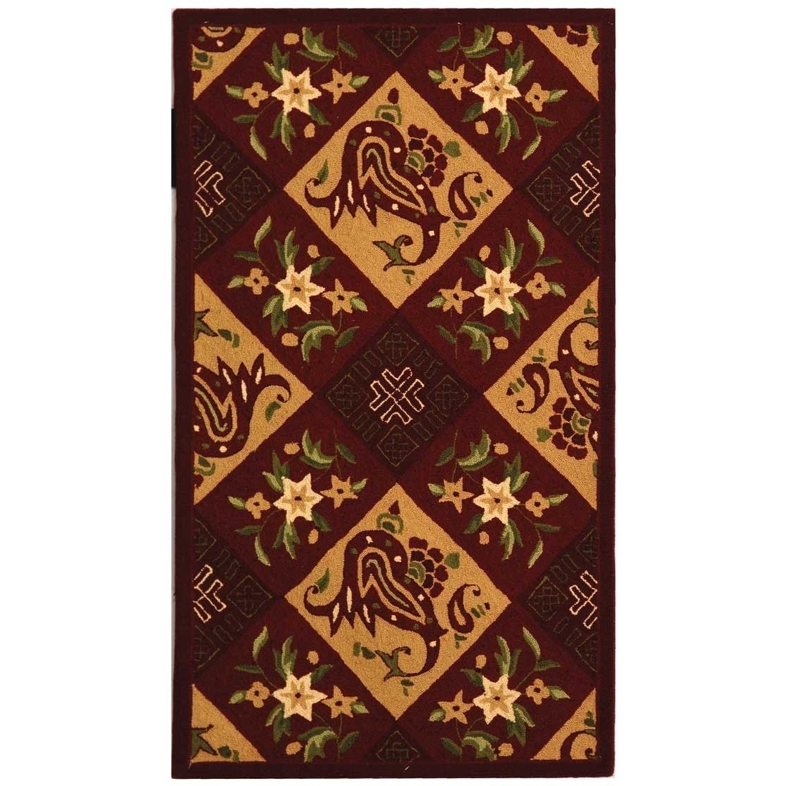 SAFAVIEH Chelsea HK308A Hand-hooked Assorted Rug - 2' 9 X 4' 9