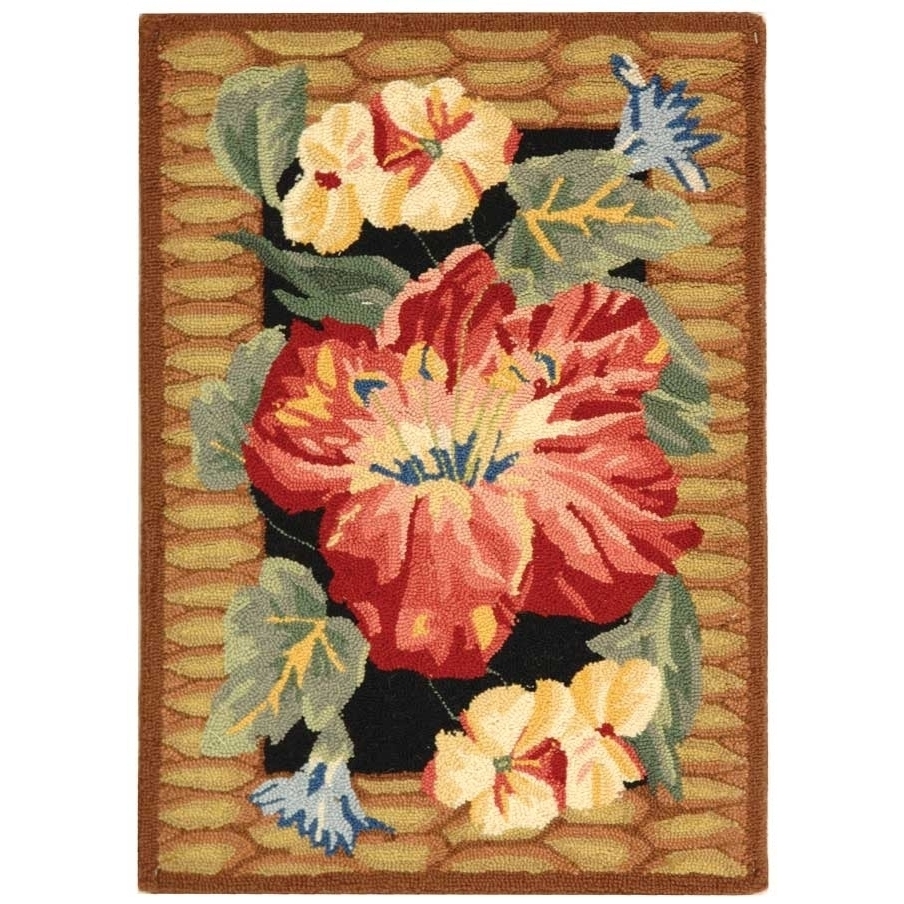 SAFAVIEH Chelsea Collection HK310A Hand-hooked Ivory Rug - 5' 6 Round