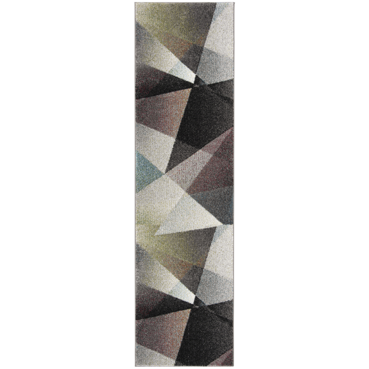 SAFAVIEH Porcello Collection PRL6939B Grey / Multi Rug - 6'-7 X 6'-7 Square