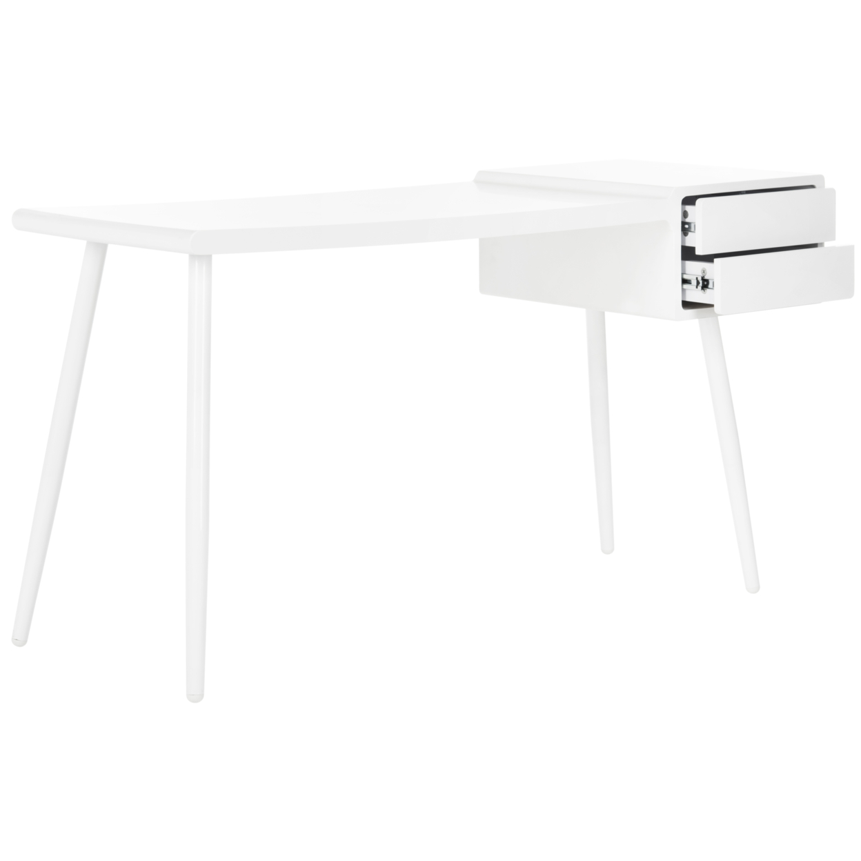 SAFAVIEH Ferli Mid-Century Scandinavian 2-Drawer Desk White