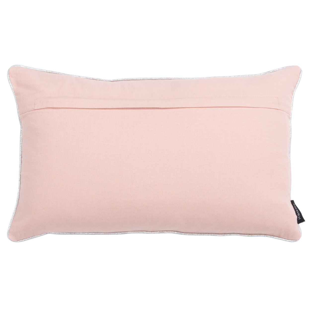 SAFAVIEH Joy Holiday Tree Pillow Silver / Blush Pink