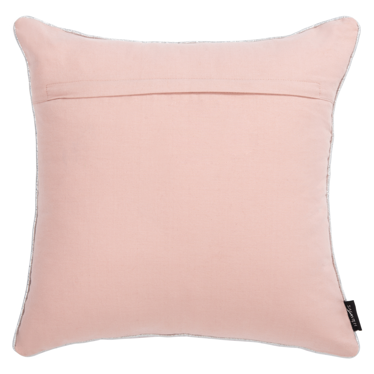 SAFAVIEH Sunderland Snowflake Pillow Silver / Pink