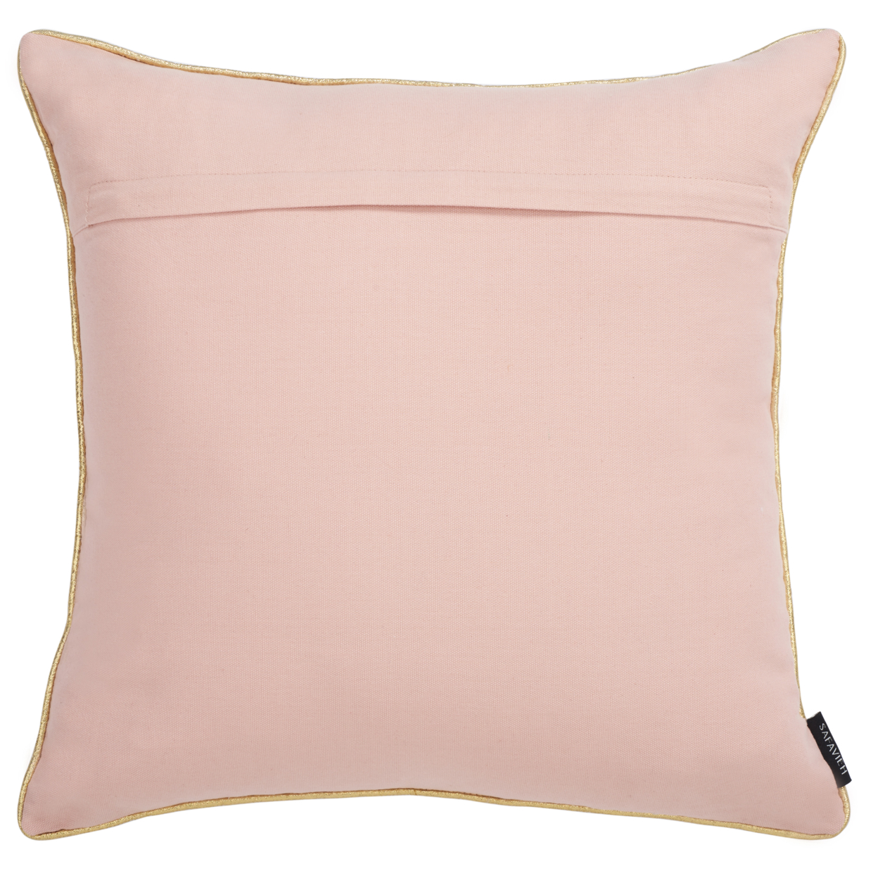 SAFAVIEH Jiminy Joy Pillow Gold / Pink