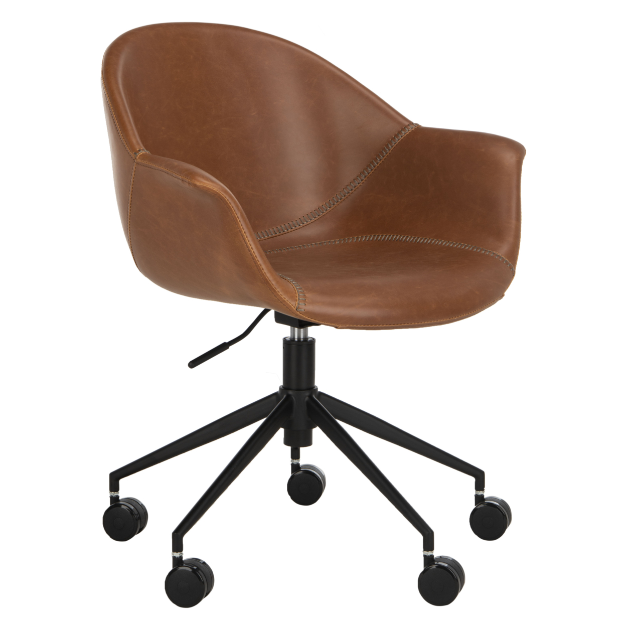 SAFAVIEH Ember Office Chair Cognac / Black